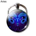 thumbnail image 2 of Keyring Zodiac Sign Key Holder Ring Keychain 12 Constellation Pendant, 2 of 7