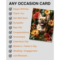 thumbnail image 4 of CHL-French Bulldog with Flowers All Occasions Greeting Card - Dog with Flowers from Unique Dogs Party Delights Collection - Large 5x7 Inch - Blank Inside with White Envelope, 4 of 4