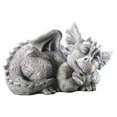 thumbnail image 1 of Sculpture en Résine Synthétique Décoration de Jardin Extérieure Design Dragon Ornements de Finition Soignée, 1 of 8