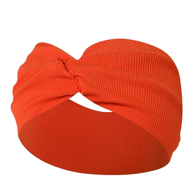 XASZHN Elastic Headbands for Women Yoga Running Workout Non Slip Red_001 One Size