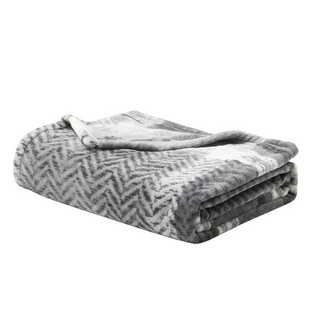 Better Homes & Gardens White Plaid Velvet Plush Throw, 50" x 72"