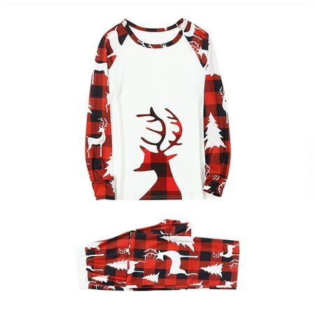

Christmas Pajamas for Family Parent-Child Outfit Winter Fall Clothes Matching Prints Long Sleeve Tops Pants Pajama Sets