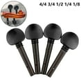 thumbnail image 2 of 4 Pcs Black Wooden Violin Tuning Pegs Size 1/2, 2 of 6