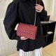 thumbnail image 3 of Nuevo bolso pequeño de cuero artificial para tiempo libre para ir al trabajo, bolso de hombro popular con cadena minimalista para mujer, 3 of 5