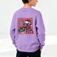 thumbnail image 7 of Atogsazn Toddler Boys Christmas Sweatshirt Kids Girls Cute Printed Long Sleeve Pullover Sweatshirt Fall Winter Tops Clothes 05-Purple 7-8 Years Fashion, 7 of 7
