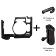 thumbnail image 1 of DSLR Cage For LUMIX G95 G95D G97 Camera Rig Stabilization Bracket Aluminum Camera Rabbit Cage G95 Expansion Metal Frame Kit3 Black All in, 1 of 6