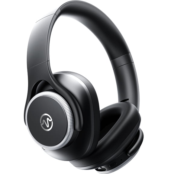 Active Noise Cancelling Headphones,60H Playtime Bluetooth 6.0 Wireless Headphones with Hi-Res Audio, Over Ear Headphones with Microphone, Deep Bass,Comfort Fit,Foldable Headset for Travel Office Game