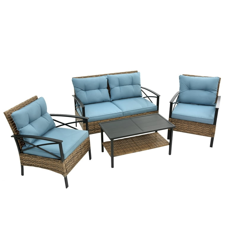 Aldi wicker patio set deals