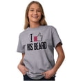 thumbnail image 5 of Funny Couples Matching Set Beard Butt Women's Graphic T Shirt Tees Brisco Brands L, 5 of 6