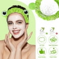 thumbnail image 4 of Face Wash Headband, Frog Spa Hair Bands Makeup Headbands Women Cartoon Cute Coral Fleece Elastic Headband Creative Hair Accessories for Washing Face Shower Beauty Skincare, 4 of 8