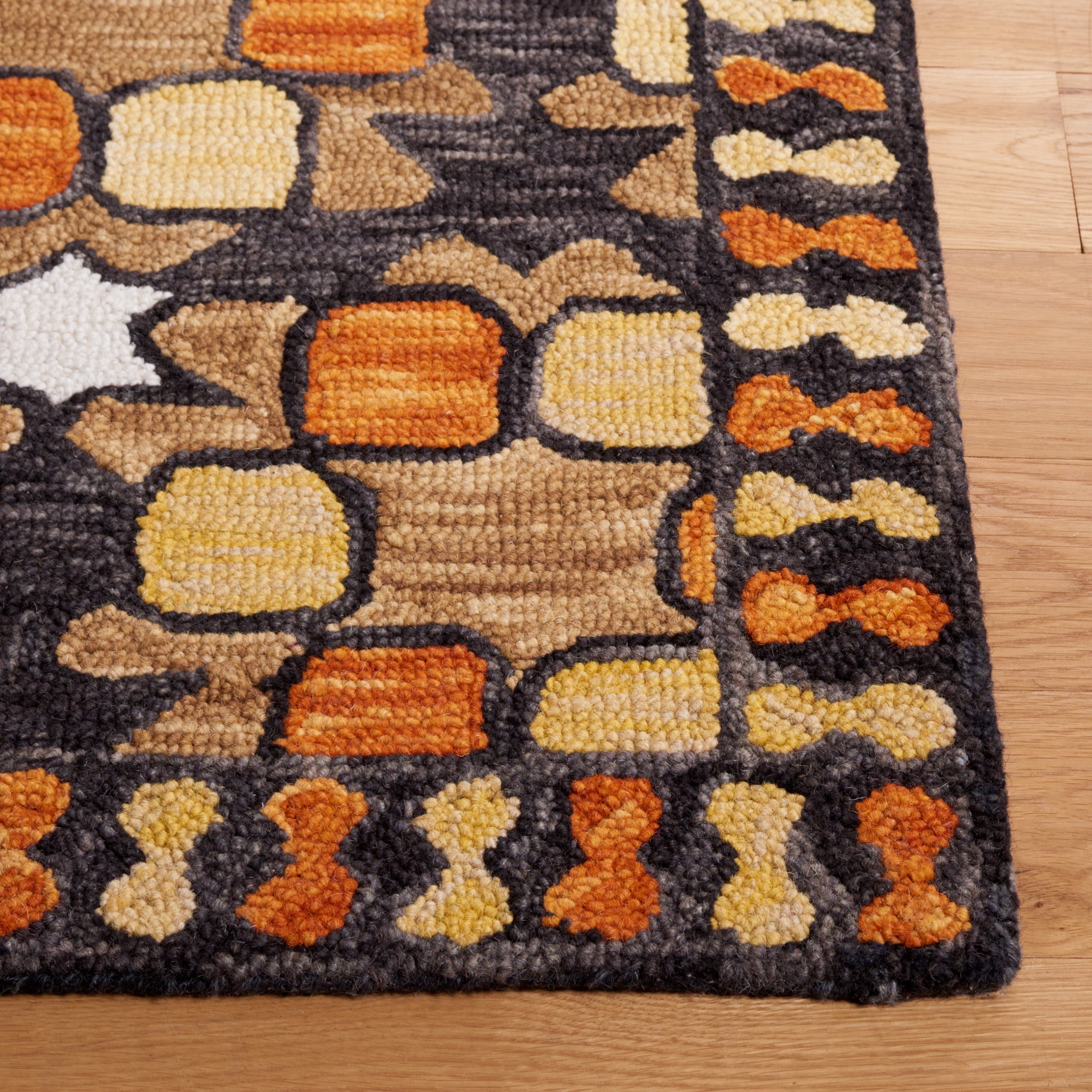 SAFAVIEH Aspen Vincent Geometric Runner Rug, Light Yellow/Orange, 2'3" x 9'