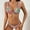 Yellow, variant on EGNMCR Bikini Set Women's Bikini Style Printed Split Swimwear Swimwear