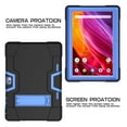 thumbnail image 2 of Soatuto Case for Dragon Touch K10 Tab 、GTYD Tablet、Foren-Tek Tablet、TAGITAL Tab 10 inch Case Drop-Proof and Shock-Resistant Rugged Hybrid Armmor Protective Cover Case Built-in Kickstand - Black+Blue, 2 of 6