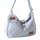 thumbnail image 2 of Bolso de hombro de lona informal para mujer, bolso de mensajero, bolso de viaje para estudiantes (azul claro), 2 of 8