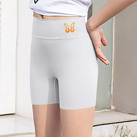 Summer Girls Under Dress Tight Shorts Stretch Yoga Shorts Leggings Ice Silk High Waist Butt Lifter Comfy Short Pants
