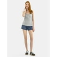 thumbnail image 2 of No Boundaries Lace Cotton Henley Tank, Women's, 2 of 5