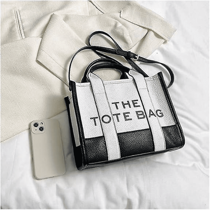 Mini leather tote sale