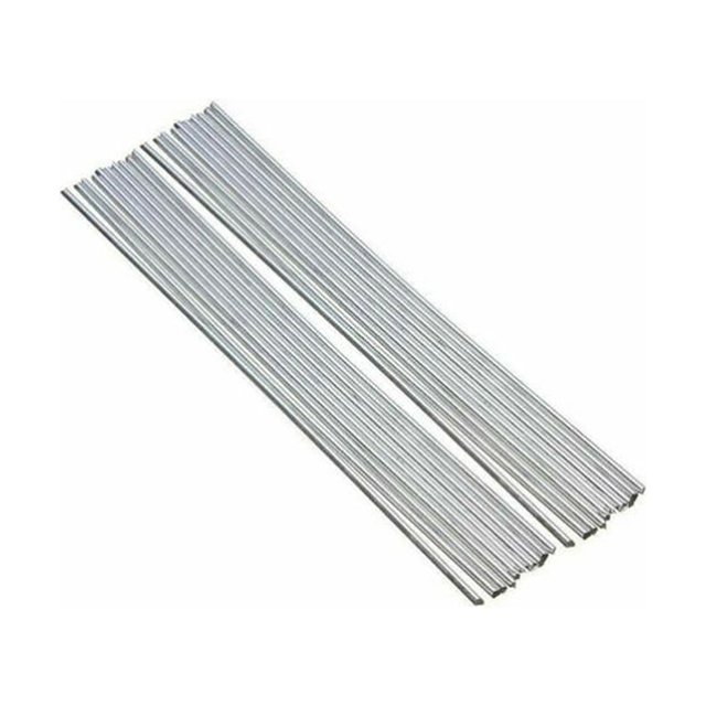 20 varillas de soldadura de aluminio, base sólida, no requiere fundente, resistencia a la corrosión de bajo punto de fusión, 50 cm y 1,6 mm