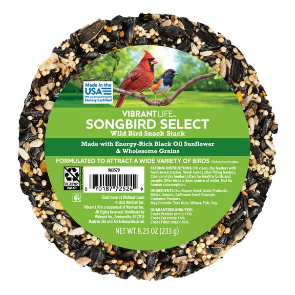 Vibrant Life Songbird Select Wild Bird Snack Stack, 8.25 oz