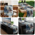 thumbnail image 6 of Bohemia Table Runner 72 Inches Long,Dining Table Runners Dresser Scarves,Vintage Abstract Minimalist Texture Blue Brown Kitchen Coffee Tablerunner for Tabletop Party Birthday Holiday Wedding 16"x72", 6 of 8