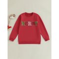 thumbnail image 5 of Mommy and Me Matching Sweatshirts Letter Embroidery Crew Neck Long Sleeve Pullover Tops Casual Streetwear, 5 of 10