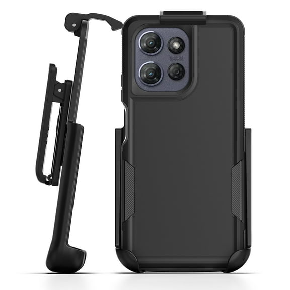 Encased Challenger for Moto G Stylus 5G 2025 Case with Belt Clip Holster (Motorola 2025) Heavy Duty Military-Grade Protection (Black)
