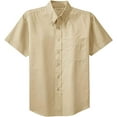 thumbnail image 1 of Joe's USA Men's Short Sleeve Wrinkle Resistant Shirts-XL-Stone/Stone, 1 of 2