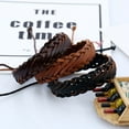 thumbnail image 3 of Ayyufe Men Bracelets Leather Rope Bracelet Men Women Bangle Birthday Party, 3 of 7