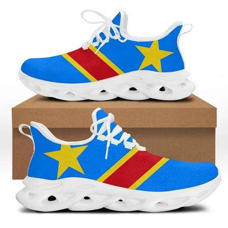 

Eritrea/Jamaica/Congo/Haiti Flag Fashion Men Sneakers Casual Shoes Lace-up Light Walking Footwear Zapatillas Hombre