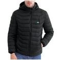 thumbnail image 2 of Pitauce Heated Jacket for Men and Women Four-Control USB Electric Heated Lightweight Rechargeable Heated Coat Windproof Warmer Down with 21 Heating Zones (without Battery), 2 of 9