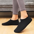 thumbnail image 6 of CIENVNSTG Unisex Honeycomb Textured Decorative Buckle Barefoot Water Shoes Quick‑Dry Non‑Slip Translucent Sole Aqua Socks Slip‑On Breathable Footwear for Beach Swim Surf Black 38, 6 of 8