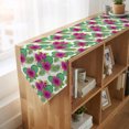 thumbnail image 4 of Summer Botanical Table Runner Linen Burlap Table Runner 48 Inches Long Tropical Monstera Leaf Floral Dresser Scarves for Kitchen Island Coffee Dining Room Party Wedding Holiday Decoration 13"x48", 4 of 8