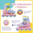 thumbnail image 4 of C SEVEN C7skates Nostalgic Jr. Patines en línea para niñas, niños y jóvenes (Jelly, talla M), 4 of 5