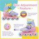 thumbnail image 4 of C SEVEN C7skates Nostalgic Jr. Patines en línea para niñas, niños y jóvenes (Jelly, talla M), 4 of 5