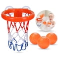 thumbnail image 1 of Organizador de juguetes de baño para bañera, soporte de malla colgante para juguetes con ventosa, almacenamiento de juguetes para bañera, almacenamiento de juguetes para bebés en el baño, 14,56 pulg, 1 of 5