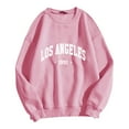 thumbnail image 2 of Women's Sweatshirts 2025 Los Angeles Sweatshirt Long Sleeve Crewneck Trendy Casual Pullover Tops Sweatshirt for Women, 2 of 5