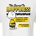 thumbnail image 3 of Peanuts - Secret To Happiness - Juniors Cropped Cotton Blend T-Shirt, 3 of 6