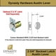 thumbnail image 2 of Dynasty Hardware Austin - Cerradura de puerta comercial (cromo satinado), 2 of 3