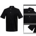 thumbnail image 3 of chef apparel Chef Apparel Unisex Short Sleeve Chef Size M (Black), 3 of 5