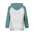 thumbnail image 6 of Dgankt Womens Hoodies Color Blocked Sleeve Long Sleeved Sweatshirt Fashionable Casual Hooded,Size S-3XL, 6 of 7