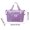 🔥 Purple_Hot#4196, variant on Nylon Crossbody Shoulder Bag Canvas Large Capacity Foldable Travel Tote | Multiple Compartments | Wet Dry Separation | Unisex Lightweight Duffel | 42x28x22 cm | Expandable | Blue