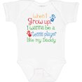 thumbnail image 3 of Inktastic Tennis Player Like Daddy Boys or Girls Baby Bodysuit, 3 of 5