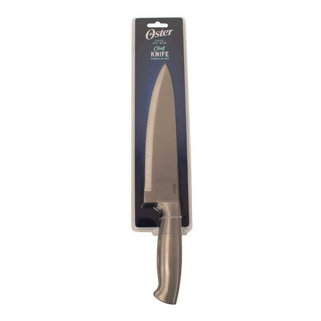 Cuchillo de Chef Oster de Acero Inoxidable de Alto Carbono 19.3 cm