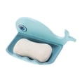 thumbnail image 5 of Unique Bargains 1 Pc Soap Dish Cartoon Whale Soap Holder for Bathroom Light Blue, 5 of 6