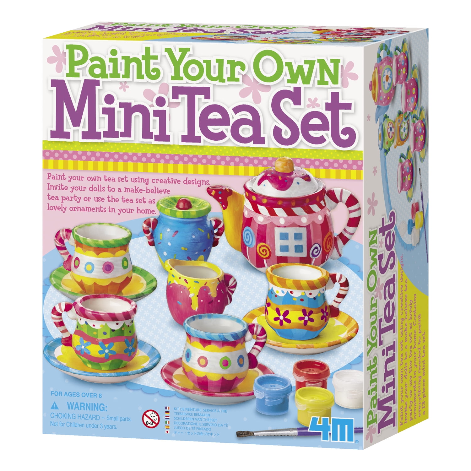 4M Paint Your Own Mini Tea Set - Walmart.com