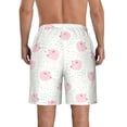 thumbnail image 3 of Kdxio Cute Pigs Pattern Mens Casual Shorts - Drawstring Summer Beach Sports Shorts for Men, 3 of 9