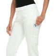 thumbnail image 5 of HDE Yoga Dress Pants for Women Straight Leg Pull On Pants with 8 Pockets White - L Regular, 5 of 6