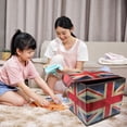 thumbnail image 4 of 1Pc Retro Sundires Storage Box Decorative Storage Case Folding Clothing Box, 4 of 9