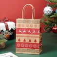 thumbnail image 2 of Set de bolsas de regalo de Navidad con estampados nórdicos y de Papá Noel, 12 unidades, 2 of 4