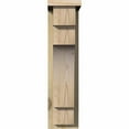 thumbnail image 2 of 6"W x 12"D x 24"H Mediterranean Rough Sawn Corbel w/Backplate, Douglas Fir, 2 of 9